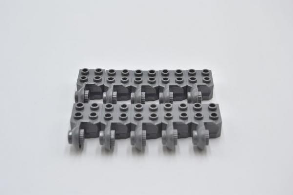 LEGO 10 x Rotation Gelenk neues dunkelgrau Dark Bluish Gray Technic Brick 48171