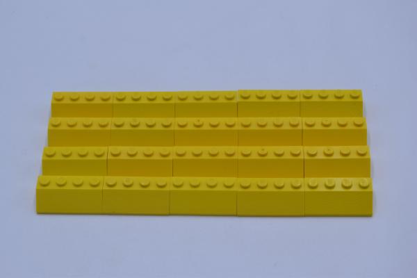 LEGO 20 x Dachstein SchrÃ¤gstein Dachziegel gelb Yellow Slope 45 2x4 3037