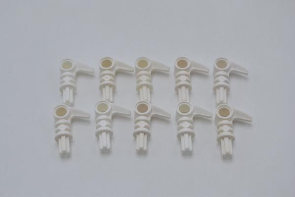 LEGO 10 x Achsverbinder Zahn weiÃŸ White Bionicle 2x3 Axle Connector Tooth 42074