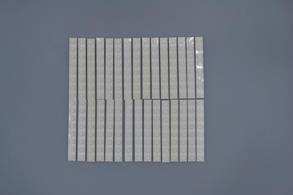LEGO 30 x Basisplatte Grundplatte weiÃŸ White Basic Plate 1x8 3460