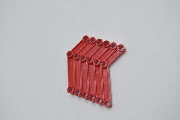 LEGO 6 x Gelenk Liftarm gebogen rot Red Technic Link 1x9 Bent 6-4 64451