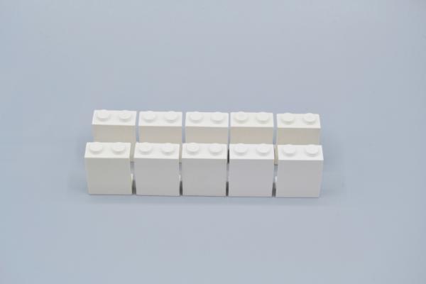 LEGO 10 x Paneele 1x2x2 Noppen geschlossen weiÃŸ white panel closed stud 4864a