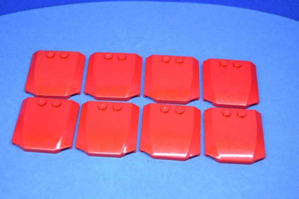 LEGO 8 x Motorhaube Dach rot Red Wedge 4x4x2/3 Triple Curved 45677