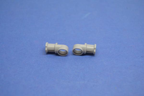 LEGO 2 x Verbinder glatt neuhell grau Light Bluish Gray Technic Connector 44