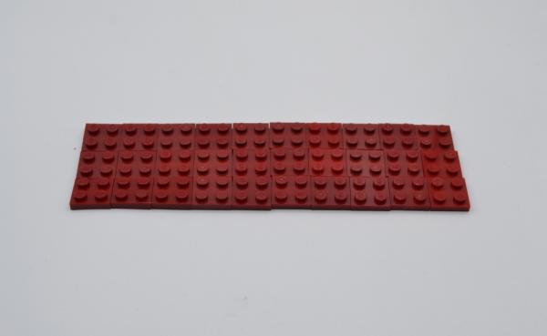 LEGO 30 x Basisplatte dunkelrot Dark Red Basic Plate 2x2 3022 4585479