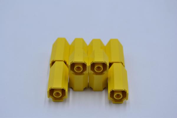 LEGO 8 x SÃ¤ule Winkel Achteck gelb Yellow Brick Mod. Octagonal 2x2x3 1/3 6043 