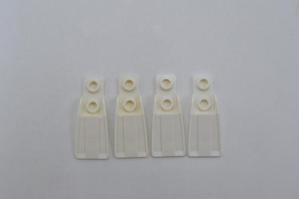 LEGO 4 x Schwimmflossen weiÃŸ White Technic Figure Accessory Scuba Flipper 32008