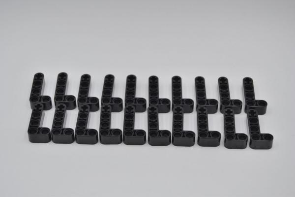 LEGO 20 x Technik Liftarm 90° dick 2x4 schwarz black technic angular beam 32140