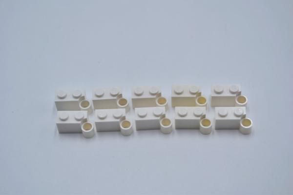 LEGO 10 x Scharnier Gelenkstein weiÃŸ White Hinge Brick 1x4 Swivel 3831