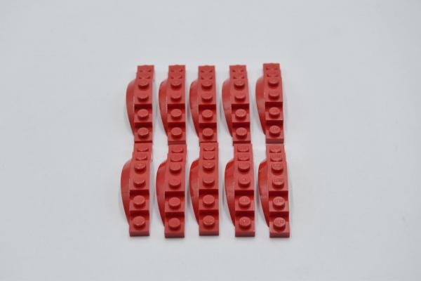 LEGO 10 x KotflÃ¼gel Bogen rot Red Vehicle Mudguard 1 1/2x6x1 with Arch 62361