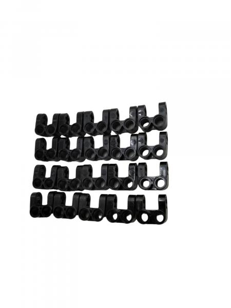 LEGO 20 x Verbinder 2-fach schwarz Black Technic Axle and Pin Connector 41678