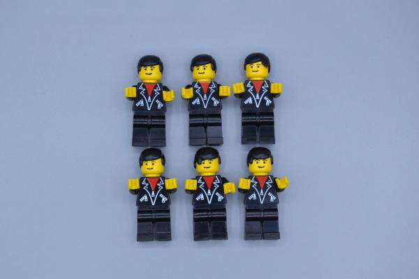 LEGO 6 x Figur Minifig Leather Jacket with Zippers lea001 Town aus Set 6561
