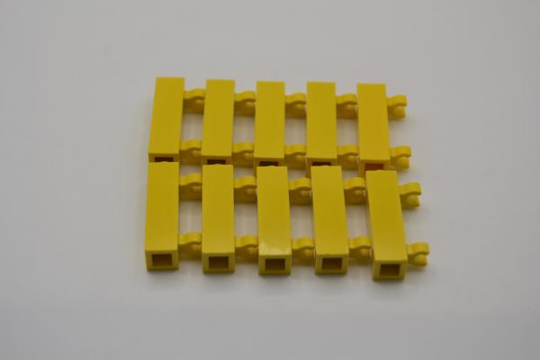 LEGO 10 x TÃ¼rangel Halterung gelb Yellow Brick Modified 1x1x3 Solid Stud 60583a