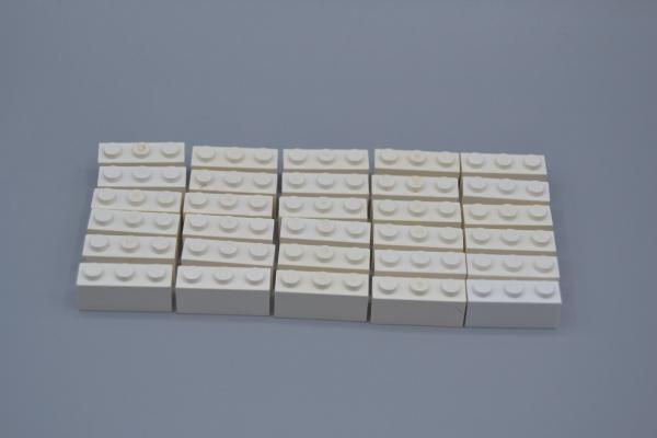 LEGO 30 x Basisstein Baustein weiÃŸ White Basic Brick 1x3 3622 362201