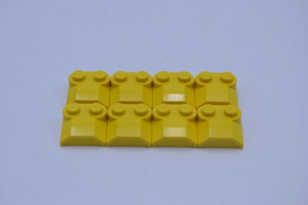 LEGO 8 x Motorhaube gelb Yellow Slope Curved 2x2x2/3 Two Studs Curved Side 41855