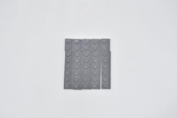 LEGO 20 x FÃ¼hrungsschiene neues dunkelgrau Dark Bluish Gray Plate Rail 32028 