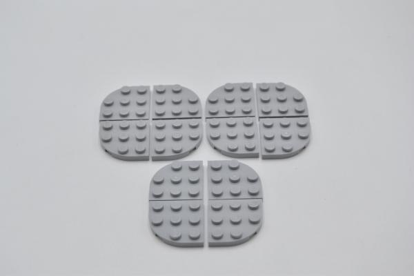 LEGO 12 x Platte neuhell grau Light Bluish Gray Plate Round Corner 3x3 30357 
