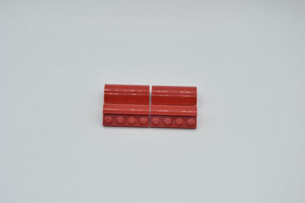 LEGO 4 x Bogensteine rot Red Slope Curved 2x4x1 1/3 Four Recessed Studs 6081