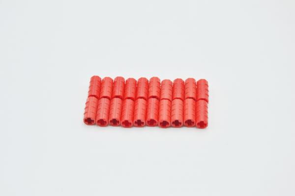 LEGO 20 x Technic Verbinder HÃ¼lse rot Red Technic Axle Connector 2L 6538b