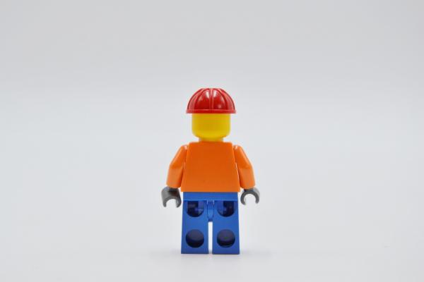 LEGO Figur Minifigur Minifigures Town City Construction Worker Orange cty0110a