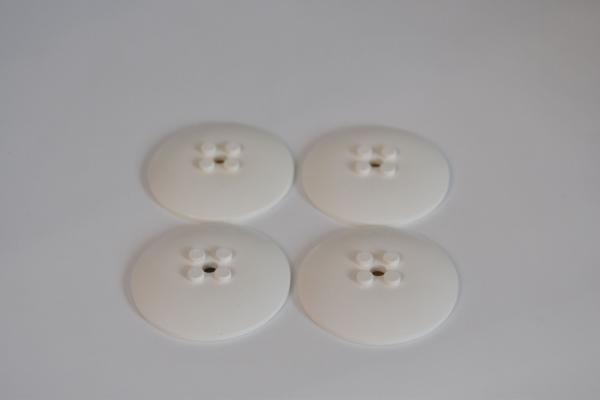 LEGO 4 x SchÃ¼ssel weiÃŸ White Dish 6x6 Inverted Radar Solid Studs 44375b