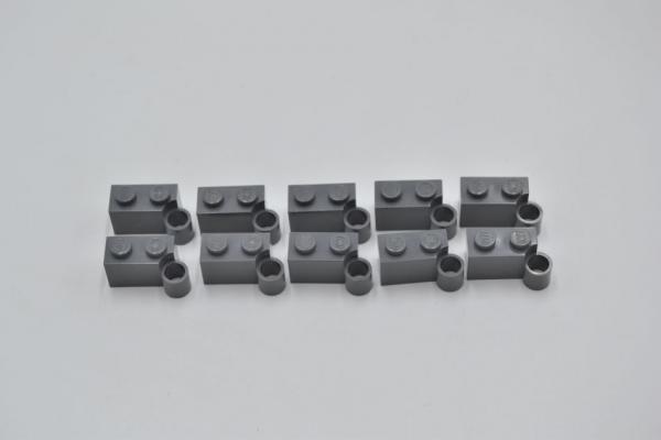 LEGO 10 x Scharnier neues dunkelgrau Dark Bluish Gray Hinge Brick 1x4 Base 3831