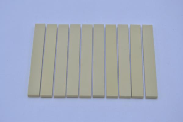 LEGO 10 x Fliese Platte Kachel glatt beige Tan Tile 1x8 4162