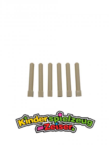 LEGO 6 x Pfeiler SÃ¤ule Stein beige Tan Support 1x1x6 Solid Pillar 43888