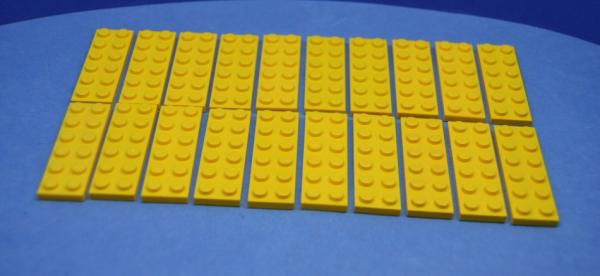 LEGO 20 x Basisplatte Bauplatte Grundplatte gelb Yellow Basic Plate 3795