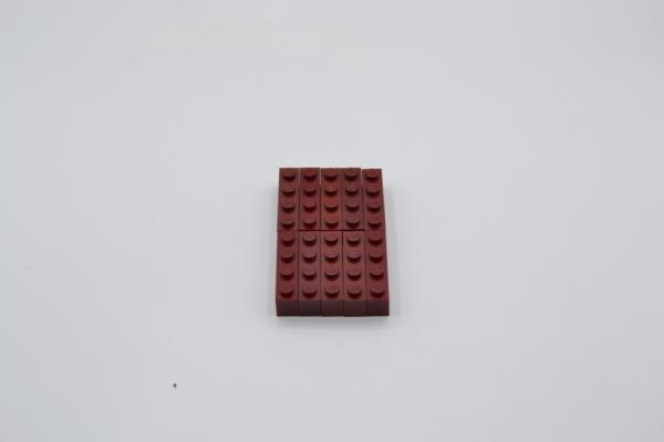 LEGO 10 x Basisstein dunkelrot Dark Red Basic Brick 1x4 3010 4167302