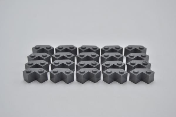 LEGO 20 x Eckstein neues dunkelgrau Dark Bluish Gray Brick Facet 2x2 87620 