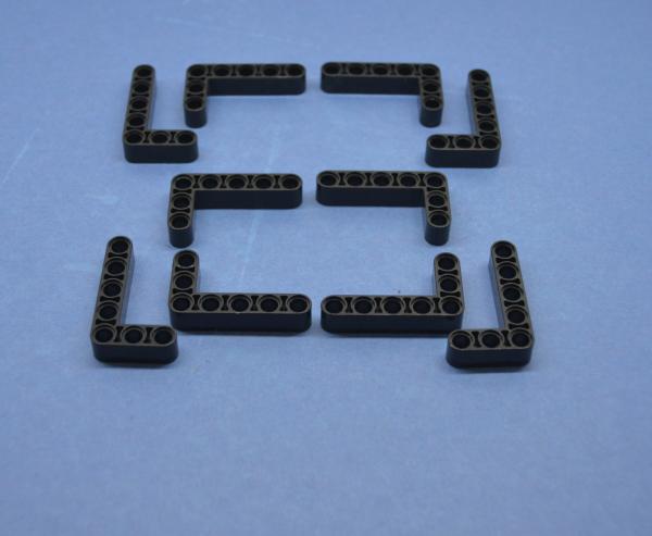 LEGO 10 x Liftarm 90Â° schwarz Black Technic Liftarm Bent Thick L-Shape 3x5 32526