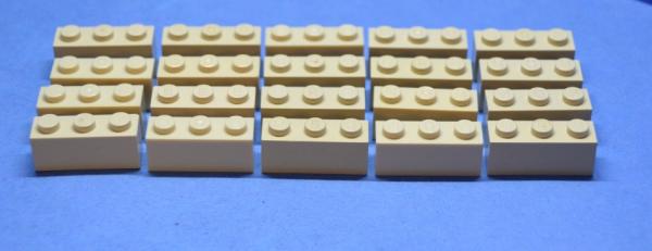 LEGO 20 x Basisstein beige Tan Brick 1x3 3622 4162465