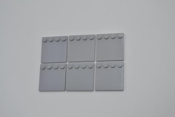 LEGO 6 x Fliese Randnoppe neuhell grau Light Bluish Gray Tile Modified 4x4 6179