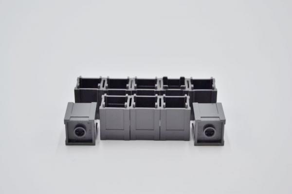 LEGO 10 x Kisten neues dunkelgrau Dark Bluish Gray Container Box 2x2x2 61780