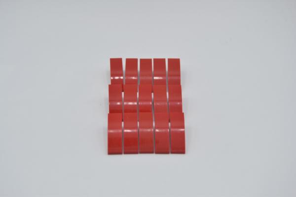 LEGO 15 x Bogensteine abgerundet rot Red Slope Curved 3x1 50950