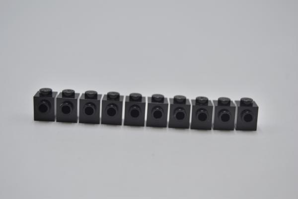 LEGO 10 x Headlight schwarz Black Brick Modified 1x1 with Stud on Side 87087 