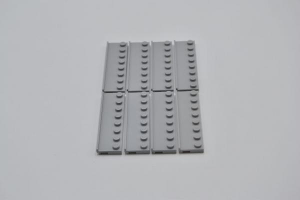 LEGO 8 x FÃ¼hrungsbahn neuhell grau Light Bluish Gray Plate 2x8 Door Rail 30586