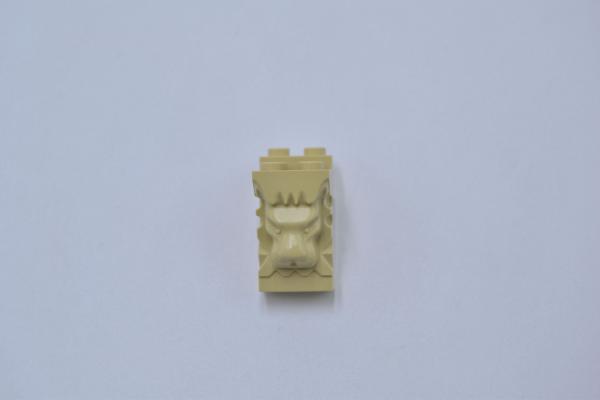 LEGO LÃ¶wenkopf beige Tan Brick Modified 2x3x3 with Cutout and Lion Head 30274