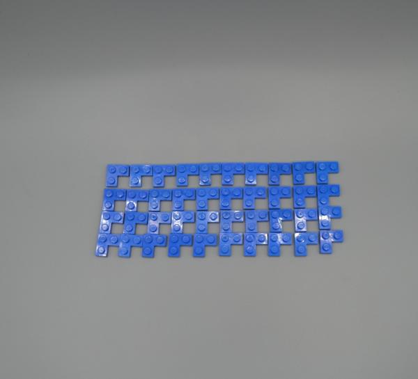 LEGO 40 x Eckplatte Winkel Ecke 2x2 flach blau | blue corner plate 2420 242023