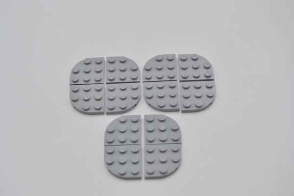 LEGO 12 x Platte neuhell grau Light Bluish Gray Plate Round Corner 3x3 30357 
