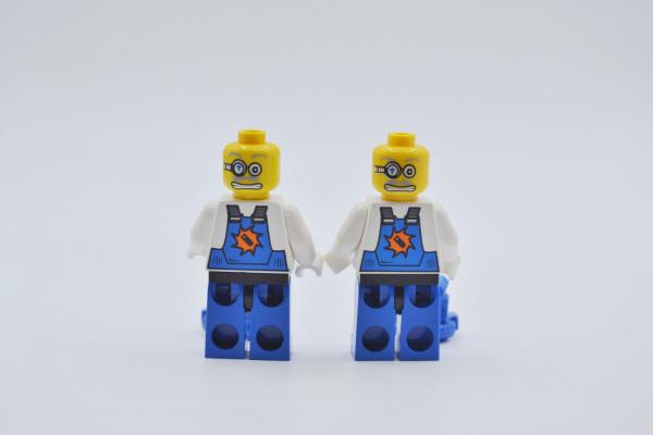 LEGO 2 x Figur Minifigur Minifigures Power Miners Power Miner - Brains pm007