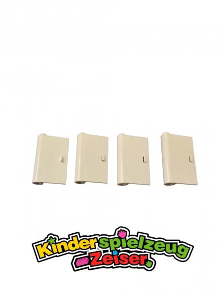 LEGO 4 x TÃ¼r TÃ¼rblatt HaustÃ¼r links weiÃŸ White Door 1x3x4 Left 445