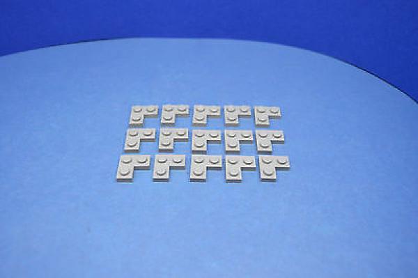 LEGO 15 x Eckplatte Winkel neuhell grau newgrey gray corner plate 4211353 2420