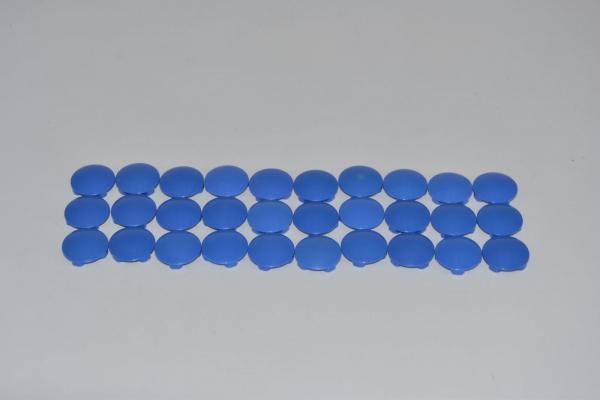 LEGO 30 x Rundplatte Gleiter blau Blue Plate Round 2x2 with Rounded Bottom 2654