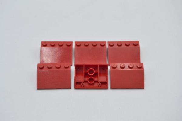 LEGO 6 x KotflÃ¼gel schrÃ¤g rot Red Vehicle Mudguard 3x4 Slope 2513