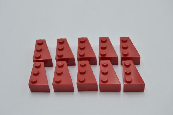 LEGO 10 x Keilstein FlÃ¼gel rechts rot Red Wedge 3x2 Right 6564