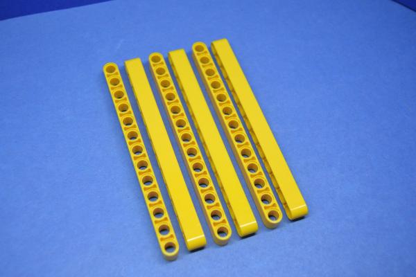 LEGO 6 x Technic Liftarm dick gelb Yellow Technic Liftarm 1x13 Thick 41239