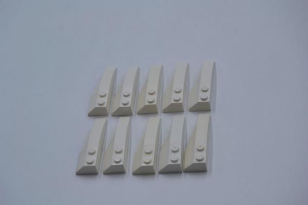 LEGO 10 x Keilstein FlÃ¼gel schrÃ¤g weiÃŸ White Wedge 6x2 Left 41748