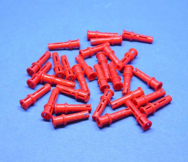 LEGO 30 x Technik Verbinder lang mit Achsloch rot red technic Connector 32054